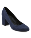 Easy Spirit Cadet Pump In Navy Faux Suede