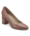 Easy Spirit Women's Cadet Almond Toe Pumps Women's Shoes In Blush Patent Faux Patent Leather