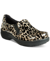 Easy Street Easy Works By  Bind Slip-on Clogs Women's Shoes In Purple Multi Hearts Patent Leather