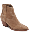 Dolce Vita Silma Booties In Truffle Suede