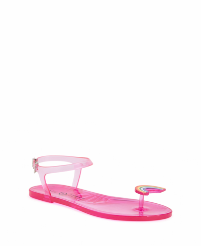 Katy Perry Women's Iconic Geli Toe Post Flat Sandals In Pink Rainbow