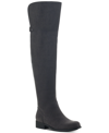Sun + Stone Allicce Wide-calf Over-the-knee Boots, Created For Macy's Women's Shoes In Grey
