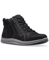Clarks Women's Breeze Glide Lace-up Zip Sneakers In Black