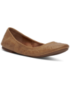 Lucky Brand Women's Juthro Snip-toe Ballet Flats Women's Shoes In Caramel