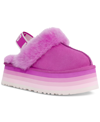 Ugg Women's Funkette Shearling Slingback Platform Slippers In Purple Ruby