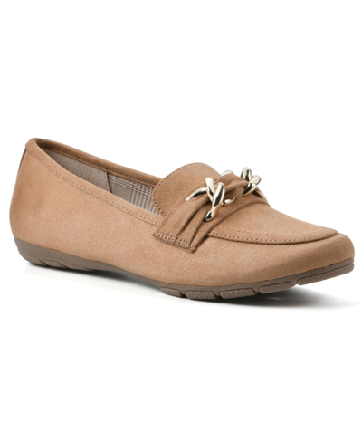 Cliffs By White Mountain Women's Gainful Loafers In Natural Suedette