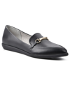 Cliffs By White Mountain Maria Pointed Toe Loafer In Black Patent