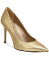 Sam Edelman Women's Hazel Pointed Toe High Heel Pumps In Gold Lizard Metallic
