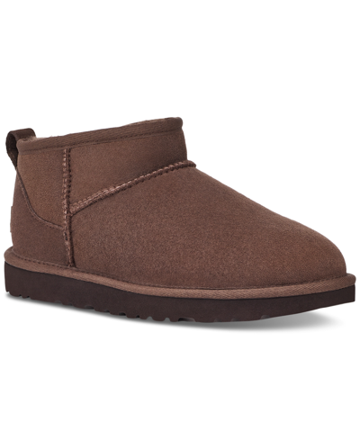 Ugg Classic Ultra Mini Booties In Burnt Cedar
