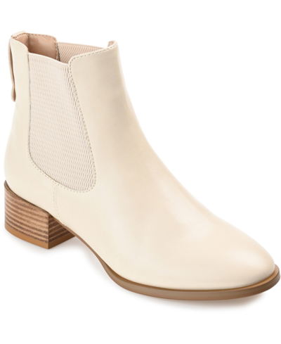 Journee Collection Chayse Tru Comfort Foam Bootie In Off White