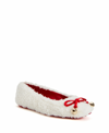 KATY PERRY WOMEN'S THE EVIE FUZZY CHRISTMAS SQUARE TOE FLATS WOMEN'S SHOES