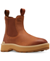Sorel Women's Round Toe Pull-on Water Proof Rubber Sole Ankle Boot Camel In Scorch/tawny Buff