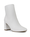 Sugar Element Womens Faux Leather Ankle Booties In White Smooth