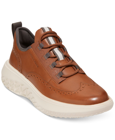 Cole Haan Men's Zerøgrand Wfa Oxford Men's Shoes In Ch British Tan,silver Birch