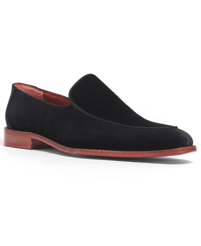 Carlos By Carlos Santana Men's Prince Velvet Slip-on Wedding Loafer In Black