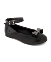 Jessica Simpson Toddler Girls Amy Bow Ballet Flats In Black Patent