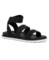 Olivia Miller Women's Nicola Stretchy Flat Sandals Women's Shoes In Black