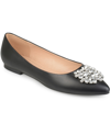Journee Collection Journee Renzo Embellished Flat In Black