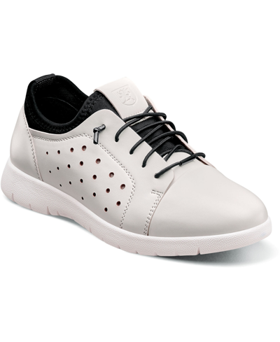 Stacy Adams Kids' Little Boys Halden Jr. Plain Toe Sneakers In White