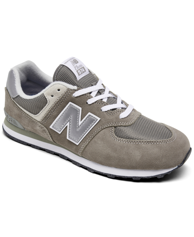 New Balance Big Boys 574 Casual Sneakers From Finish Line In Gray