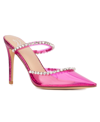New York And Company Fatima Crystal Embellished Lucite Pump In Pink