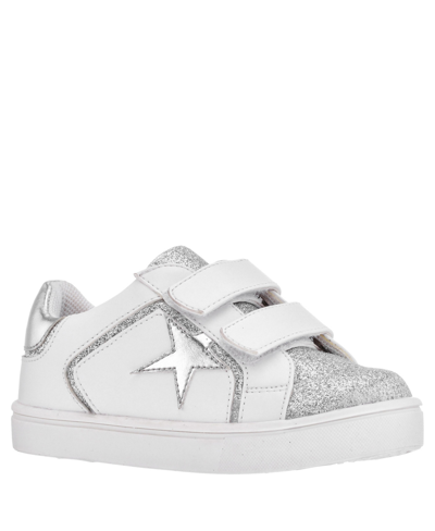 Nina Little Girls Sneakers In White Smooth