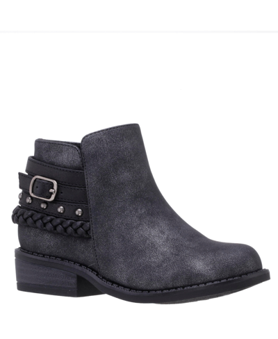 Nina Kids' Toddler Girls Booties In Black Shimmer