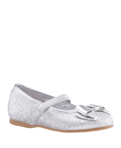 Nina Toddler Girls Ballet Flats In Silver Tone Baby Glitter