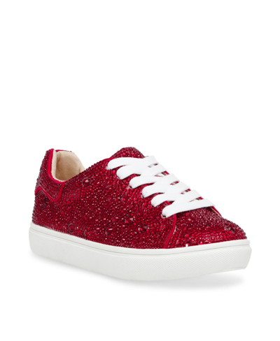 Betsey Johnson Little Girls Sneakers In Red