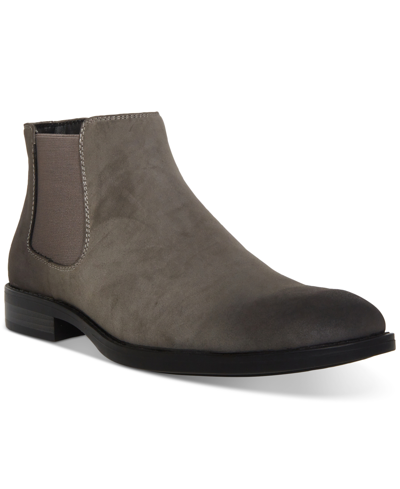 Madden Men Men's Maxxin Mid Height Chelsea Boot In Grey Suede