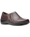 Clarks Women's Cora Giny Loafer In Dark Brown Tumbled In Dark Brown