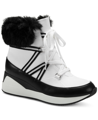 Alfani Women's Windee High-top Sneakers, Created For Macy's Women's Shoes In White