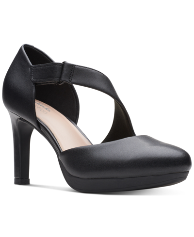 Clarks Women's Ambyr Glow Asymmetrical Comfort Pumps In Black