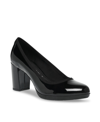 Anne Klein Grazen Pointed Toe Pump In Black Patent