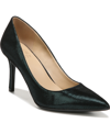 Naturalizer Faelyn Womens Cushioned Footbed Pointed Toe Pumps In Midnight Clover Leather