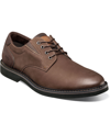 Nunn Bush Circuit Leather Plain Toe Derby In Brown
