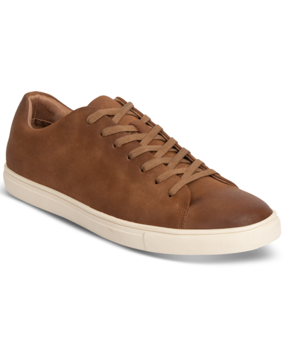 Kenneth Cole Reaction Sprinter Mens Genuine Leather Comfort Fashion Sneakers In Petrified Oak