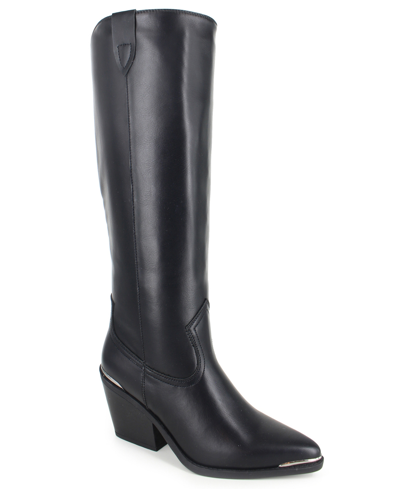 Bottes Femme Munro American Pull-on Talon Moyen - Taille 8.5 N (étroite) - Suède Noir - Neuf Sans Boîte