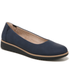 Soul Naturalizer Idea Womens Faux Suede Slip On Loafers In Navy Faux Nubuck
