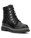 New York And Company Women's Katelynn Lugged Sole Booties Women's Shoes In Black