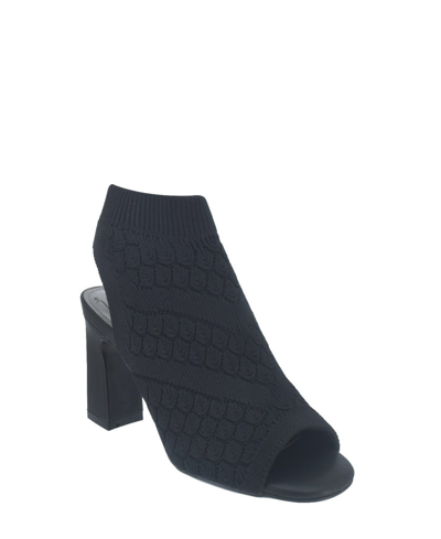 Impo Women's Vansia Stretch Knit Sandal With Memory Foam In Black