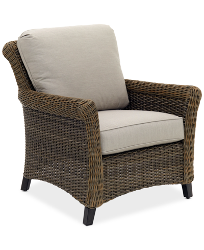 Agio Belmont Outdoor Lounge Chair In Outdura Storm Snow