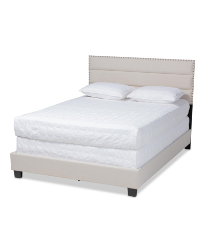 Furniture Ansa Upholstered Bed - Full In Beige