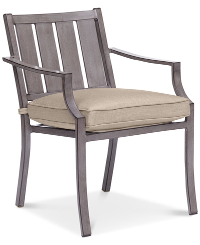 Agio Set Of 4 Wayland Outdoor Dining Chairs, Created For Macy's In Outdura Remy Pebble
