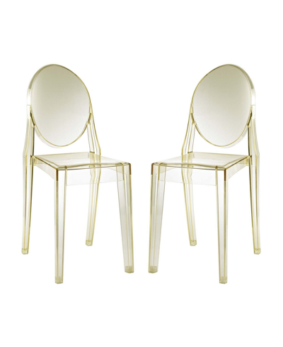 Modway Casper Dining Chairs Set Of 2 In Yellow