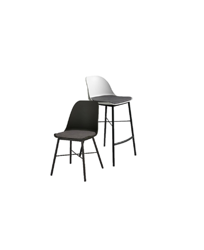 Unique Furniture Alguire Side Chair, Set Of 2 In Black