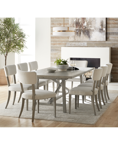 Furniture Albion 9-pc. Dining Set (rectangular Table And 8 Side Chairs)