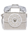 BETSEY JOHNSON WOMEN'S PARTY LINE FAUX RHINESTONE PHONE BAG