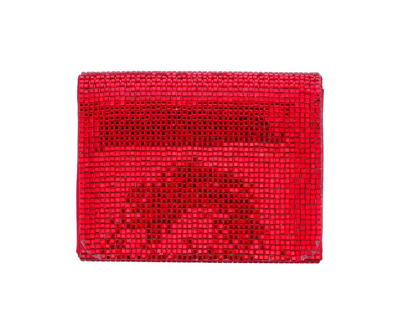 Nina Women's Crystal Crossbody Handbag In Siam Red