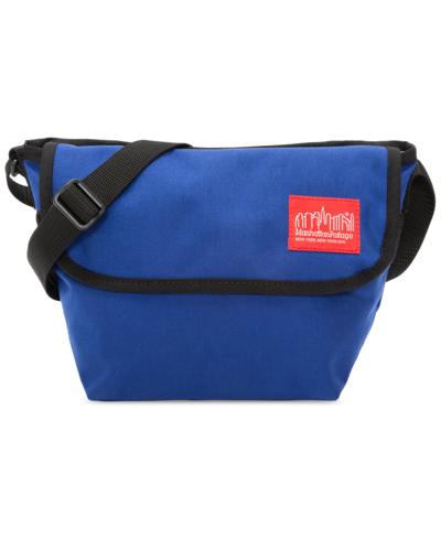 Manhattan Portage Nylon Messenger Bag In Royal Blue